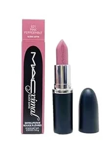 Mac Cosmetics Ximal Sleek Satin Lipstick - 821 Pink Peppermint (Dusty Lavender) 0.12 Oz / 3.5 G