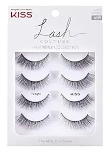 Kiss Lash Couture Matte Black Matte Velvet (Pack Of 2)