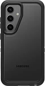 Otterbox Samsung Galaxy s24 Defender Series Xt Clear Case - Dark Side (Clear/Black), Screenless, Rugged, Lanyard Attachment