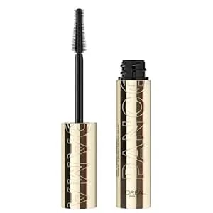 L'Oreal Paris Voluminous Panorama Mascara, Volumizing And Lengthening Mascara, Washable Longwear And Smudge Resistant Make Up, Blackest Black, 0.33 Fl Oz