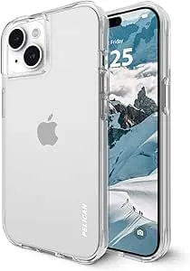 Pelican Ranger Series - Iphone 15 Case 6.1" [Wireless Charging Compatible] [Anti-Yellow] Protective Phone Case With Anti-Scratch Technology [12ft Mil-Grade Drop Protection] Cover For Iphone 15 - Clear