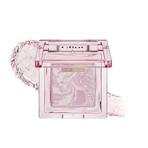 Glint Marble Highlighter (Icicle Moon, 0.08oz) - Korean Makeup. Inspired Baked For Smooth, Radiant Glow, Long-Lasting Wear. Enriched With Micro Pearl Particles