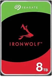 Seagate Ironwolf 8TB NAS Internal Hard Drive HDD – 3.5 Inch SATA 6Gb/S 7200 RPM 256MB Cache For RAID Network Attached Storage – Frustration Free Packaging (ST8000VNZ04/N004)