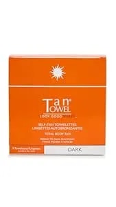 Tantowel Women'S Full Body Tan Towelettes - 5 Pack, Dark, 0.5 Fl Oz (Pack Of 5)