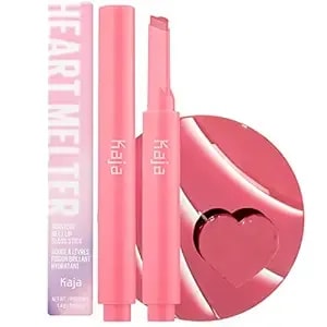 Kaja Lip Gloss - Heart Melter - High-Shine, Glossy Finish, Playful Bubblegum Pink, Moisturize, 02 Sweet Talk, 0.04 Oz