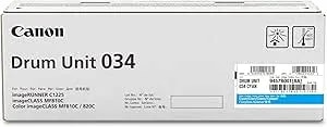 Canon Genuine 034 Cyan Drum Cartridge Compatible With mf810cdn, mf820cdn