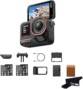 Insta360 Ace Pro 2 Flash Print Bundle - 8K Waterproof Action Camera Co-Engineered With Leica, 1/1.3" Sensor, Dual AI Chip, Leading Low Light, Xplorer Grip Pro Kit For Street Photography