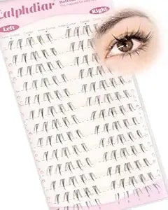 Calphdiar Bottom Lashes Naturtal 5-7mm Bottom Eyelash Clusters Clear Band Lower Individual Lashe Cc Curl Cluster Eyelash Extensions Pre-Mapped Lash Clusters For Everyday Looks Easy To Use