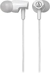 Audio-Technica Ath-clr100iswh Sonicfuel In-Ear Headphones With In-Line Mic & Control, White