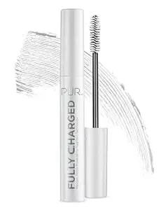 PüR Minerals Fully Charged Mascara For Eye Lash Volume & Length - Travel Size Thickening, Volumizing, & Lengthening Mascara