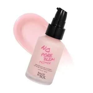 Touch In Sol No Poreblem Primer – Pore Primer For Korean Makeup, Mattifying Primer For Oily Skin, Pore Eraser For Large Pores, Blurring Finish From K Beauty (1.01 Fl.Oz/30ml)