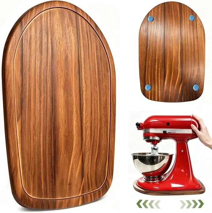 Mixer Slider Mat For Kitchenaid Stand Mixer,4.5-5qt Tilt-Head Pine Brown
