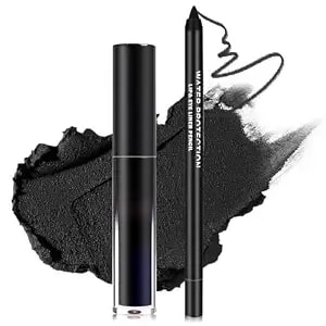 Black Lipstick Black Lip Liner Set Matte Lipstick 2pcs Long Lasting Lip Stain And Lip Liner Set For Halloween Cosplay Goth Makeup