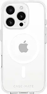 Case-Mate Tough Clear Mag-Safe Protective Case Compatible With Apple Iphone 16 Pro Case, Transparent (Raised Edges For Screen And Camera Protection, 3.6 M Drop Protection, Built-In Mag-Safe Ring)