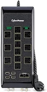 Cyberpower pbj5uc Advanced 12 Outlet Surge Protector With Usb
