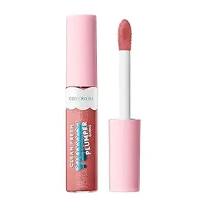 Covergirl Clean Fresh Yummy Plumper Lip Gloss, 700 Love At Frost Sight, Shiny, Vegan Formula, Easy To Apply, Minty Flavor, 0.33oz
