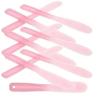 Healifty 10pcs Cosmetic Mixing Spatulas Set 8.07 Inch Multifunctional Makeup Spatula Tools For Face Mask Mixing Foundation Application And Skincare Creams