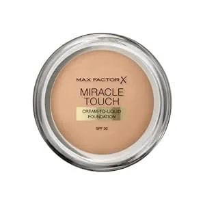 Max Factor Miracle Touch Foundation, New And Improved Formula, Spf 30 And Hyaluronic Acid, 60 Sand