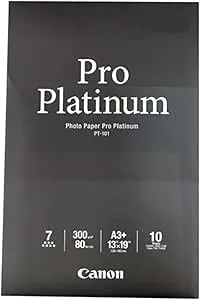 Canon 2768B018 Photo Paper Pro Platinum, 13 X 19 Inches, 10 Sheets