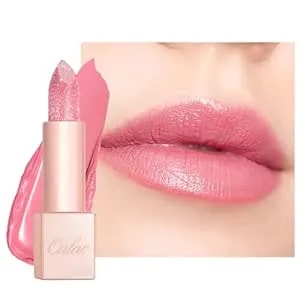 Oulac Infinity Moisture Shine Lipstick - High Shine Shimmery Finish, Super Creamy Texture, Medium To High Coverage - Gluten Free, pg10 Pink Moon