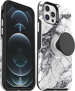 Otterbox Otter + Pop Symmetry Series Case For Iphone 12 Pro Max - White Marble