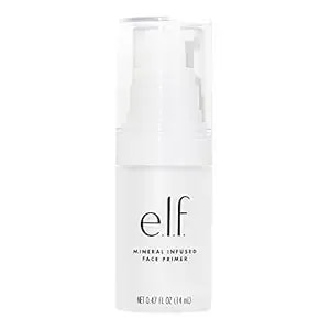 E.L.F. Mineral Infused Face Primer, Primer For A Smooth Foundation Base, Fills In Fine Lines & Refines Complexion, Vegan & Cruelty-Free, Small