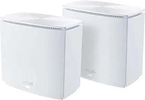Asus Zenwifi Ax Hybrid(xc5) ax3000 + Moca 2.5 Mesh Wifi 6 System (2pk) - Whole Home Coverage Up To 3,500 Sq.Ft. & 4+ Rooms For Thick Walls, Aimesh, Lifetime Security, Easy Setup