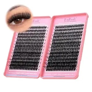 Lash Clusters 60d Eyelash Clusters Natural And Volume Cluster Eyelash Extensions 10-18mm Mixed Diy D Curl Individual Lashes At Home By Fadlash(60d, 10-18mm)