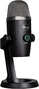 Logitech For Creators Blue Yeti Nano Usb Microphone For Gaming, Streaming, Podcasting, Twitch, Youtube, Discord, Recording For Pc And Mac, Plug & Play -Blackout