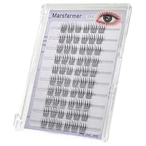 Self Adhesive Eyelashes Clusters Set - Pre-Glue False Eyelashes Clusters Extension, C-Curl Idol 10-12mm 60pcs Individual Lashes Clusters, No Glue Needed Eyelashes Strips Diy At Home