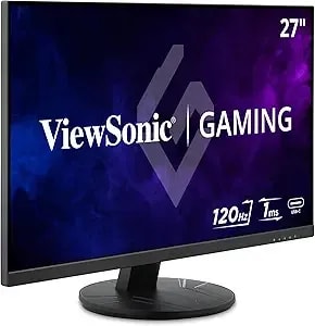 Viewsonic vx2716a 27 Inch 1080p Gaming Monitor, Ips Display With 120hz And 1ms For Smooth Home Entertainment, Displayport, Usb-C, And Hdmi Inputs