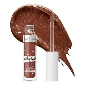 Wet N Wild Mega Glitter Shimmer Liquid Lipstick, Matte-To-Glitter Finish, Lightweight Formula, Comfortable Wear, Vitamin E-Infused For Nourished Lips, Vegan & Cruelty-Free - Hear Me Out