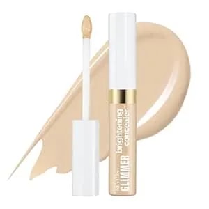 Revlon Glimmer Brightening Concealer, Liquid Under Eye Makeup, Made With Caffeine, Vitamin C, & Stevioside, 125, 0.3 Fl Oz