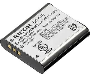 Ricoh DB-110 Rechargeable Li-Ion Battery GR Series WG6 G900 Theta X