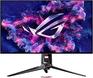 Asus Rog Swift 32” 4k Oled Gaming Monitor (pg32ucdp) - Woled, Dual Mode (4k 240hz, Fhd 480hz), 0.03ms, G-Sync Compatible, Custom Heatsink, Ai Gaming, 99% Dci-p3,True 10-Bit, Usb-C 90w, 3yr Warranty