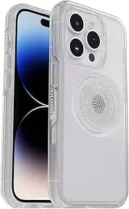 Otterbox + Pop Symmetry Series Slim Case For Iphone 14 Pro (Only) With Popsockets Popgrip - Non-Retail Packaging - Stardust