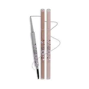 Dual-Ended Waterproof Fine Tip Gel Eyeliner Pencil, Black - Smudge-Resistant Wear; Smooth Glide; Highly Pigmented; Smoky Eye; Winged Liner; Waterline; Beginner-Friendly Control