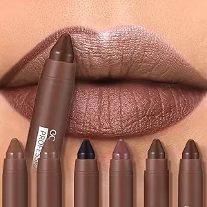 Crayon Matte Longwear Lipstick Pack Set,Moisture Smooth Color Stick Ultimate Lip Crayon For Makeup Collection - Waterproof Velvet Lipgloss (6pcs(Pack Of 1))