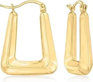 Ross-Simons 14kt Yellow Gold Squared Hoop Earrings