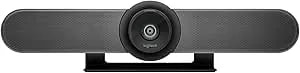 Logitech Meetup Video Conferencing System, Ultra Hd 4k/1080p/720p, 3 Microphones/Adjustable Speakers, Wide Field Of View 120°, Pc/Mac/Laptop/Macbook/Tablet - Black