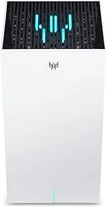 Predator Connect T7 Wi-Fi 7 BE11000 Mesh Gaming Router - Intel Killer Prioritization Engine - Up To 3000 Sq. Ft. - Up To 200 Devices - 2.5Gbps WAN & 2 X 1Gbps LAN - Lifetime Internet Security
