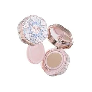 Flower Knows Bunny Garden Cushion Cream Foundation,Buildable Coverage With Long-Lasting&Lightweight Color,Moisture,Natural Stain Glowy Finish Makeup,Vegan,Perfect Face Makeup Gift(w04 Fair Nude)