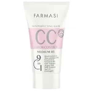 Farmasi Cc Color Correcting Cream, Tinted Moisturizer Makeup Base With Spf 25, Lightweight Buildable Coverage, Natural Flawless Finish, All Skin Types, 1.7 Fl Oz, Medium