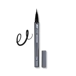 Jet Set Liquid Eyeliner Pen – Waterproof, Smudge-Proof, Quick-Dry Precision Brush Tip For Smooth Cat Eye & Winged Liner – Long-Lasting (Dark Brown, 0.07 Oz/2 Ml （Pack Of 1）)