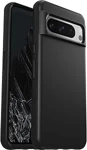 Otterbox Google Pixel 8 Pro Symmetry Series Case - Black, Ultra-Sleek, Wireless Charging Compatible, Raised Edges Protect Camera & Screen
