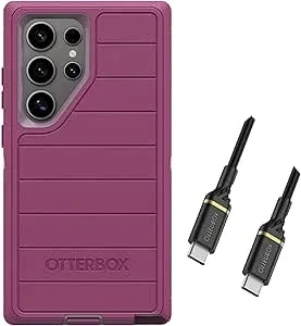 Otterbox Defender Pro Series Case For Galaxy s24 Ultra With Usb-C To Usb- C Cable - Case Only - Non Retail Packaging - Morning Sky