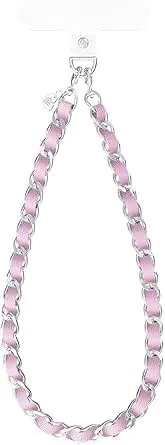 Velvet Caviar Leather Chain Phone Charm Wrist Strap - Cute Lanyard Accessory For Women - Fits All Phone Cases