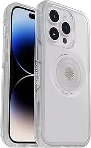 Otterbox Iphone 14 Pro Max (Only) Otter + Pop Symmetry Series Clear Case - Clear, Integrated Popsockets Popgrip, Slim, Pocket-Friendly, Raised Edges Protect Camera & Screen
