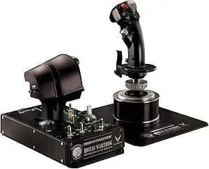 Thrustmaster Hotas Warthog Flight Stick And Throttle – Metal Dual Throttle System, Official Replica Of The U.S Air Force A-10C Aircraft Controls, Precision Flight Simulator Controller For PC