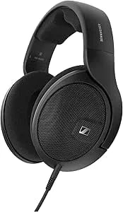 Sennheiser HD 560 S Over-The-Ear Audiophile Headphones - Neutral Frequency Response, E.A.R. Technology For Wide Sound Field, Open-Back Earcups, Detachable Cable, (Black) (HD 560S)